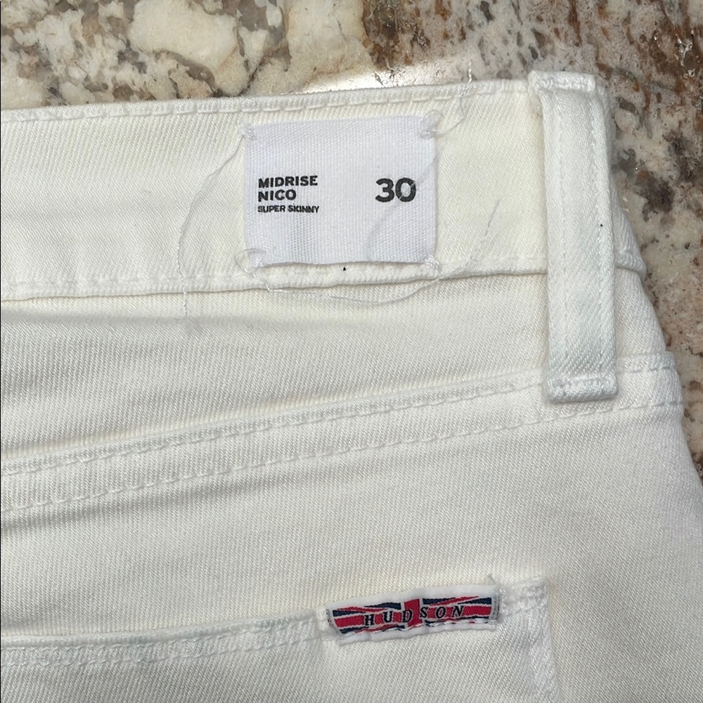 Hudson white Distressed Skinny Jeans - Picture 5 of 5